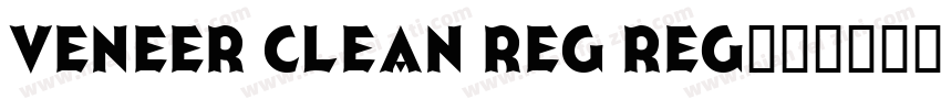 Veneer Clean Reg Reg字体转换